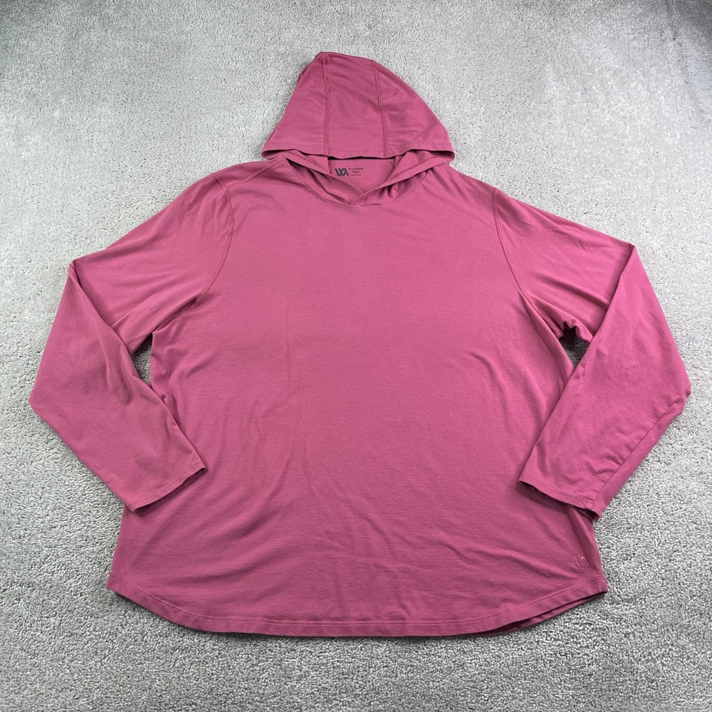 VRST Essential Hoodie Mens XL Pink Long Sleeve Lightweight Pullover Golf